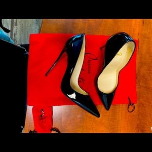 Size 39 Christian Louboutin Black Heels